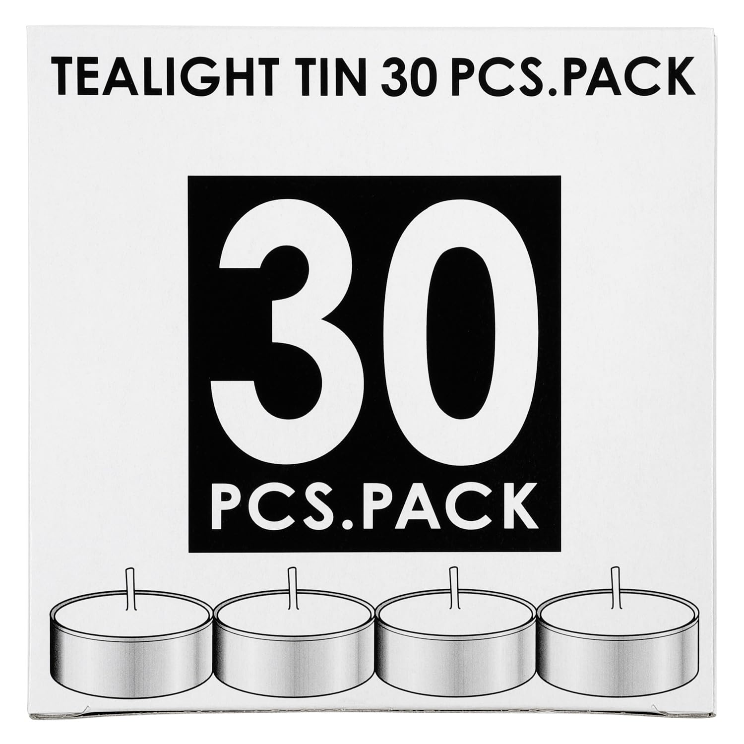 【まとめ買い】ティーライトティン３０個入 容量460G×24点セット カメヤマ ローソク