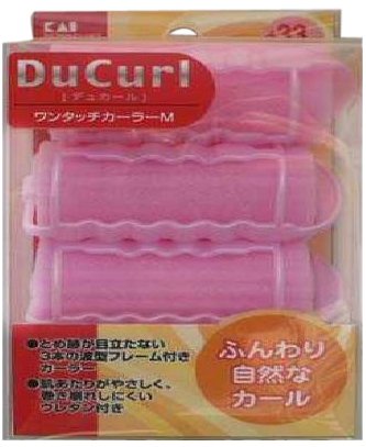 【まとめ買い】ＨＣ０６４３デュカールワンタッチカーラーＭ 容量4個×6点セット 貝印 スタイリング