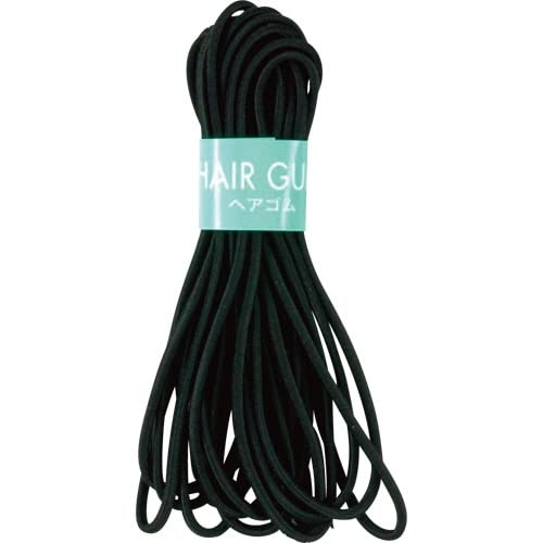 【まとめ買い】ＳＳ　ヘアゴム細　黒 容量1個×12点セット 貝印 スタイリング