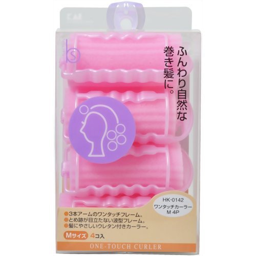 【まとめ買い】Ｂ’ｓ　ワンタッチカーラーＭ　４Ｐ 容量4個×6点セット 貝印 スタイリング