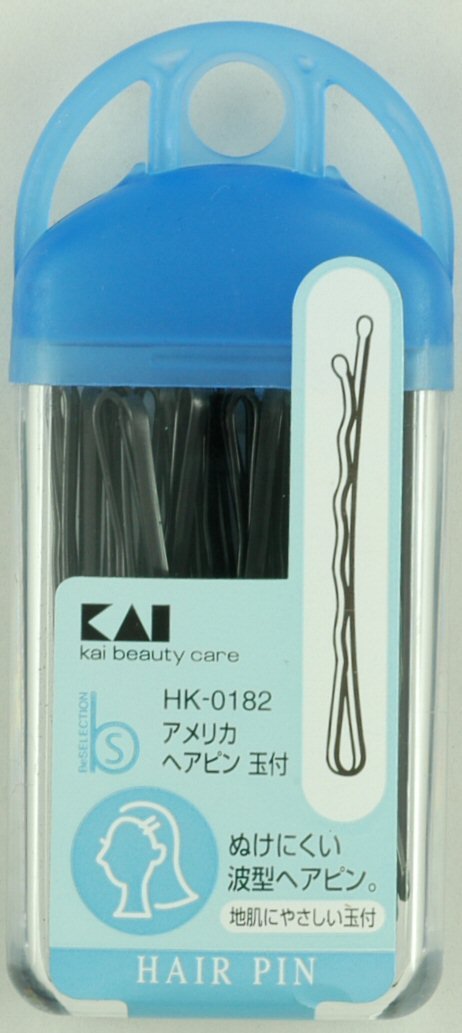 【まとめ買い】ＨＫ０１８２　アメリカヘアピン玉付 容量30G×12点セット 貝印 スタイリング