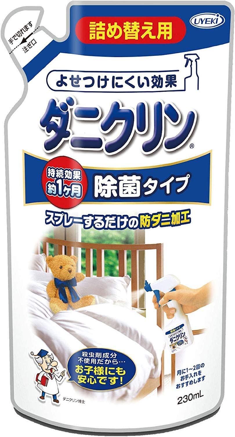 【まとめ買い】ダニクリン　除菌タイプ　詰替　２３０ＭＬ 容量230ML×24点セット ＵＹＥＫＩ 殺虫剤・ダニ - MONOW 公式ショップ