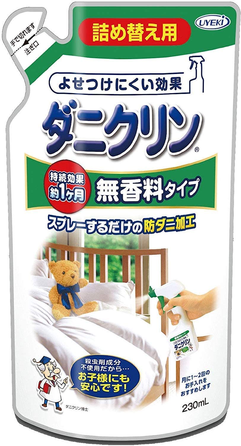 【まとめ買い】ダニクリン　無香料タイプ　詰替　２３０ＭＬ 容量230ML×24点セット ＵＹＥＫＩ 殺虫剤・ダニ - MONOW 公式ショップ