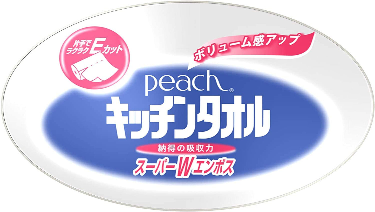 【まとめ買い】ピーチキッチンタオル　２Ｒ 容量2巻×24点セット 日清紡ペーパー日清紡 キッチンタオル - MONOW 公式ショップ