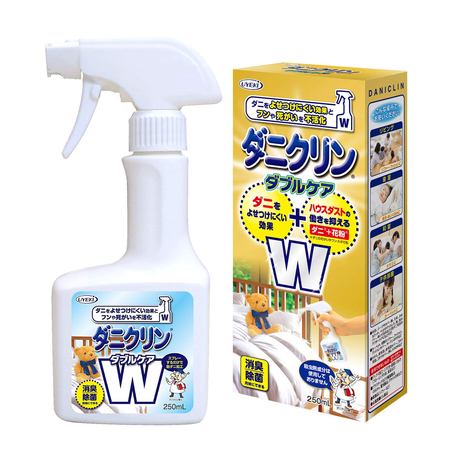 【まとめ買い】ダニクリン　Ｗケア　２５０ＭＬ 容量250ML×24点セット ＵＹＥＫＩ 殺虫剤・ダニ - MONOW 公式ショップ