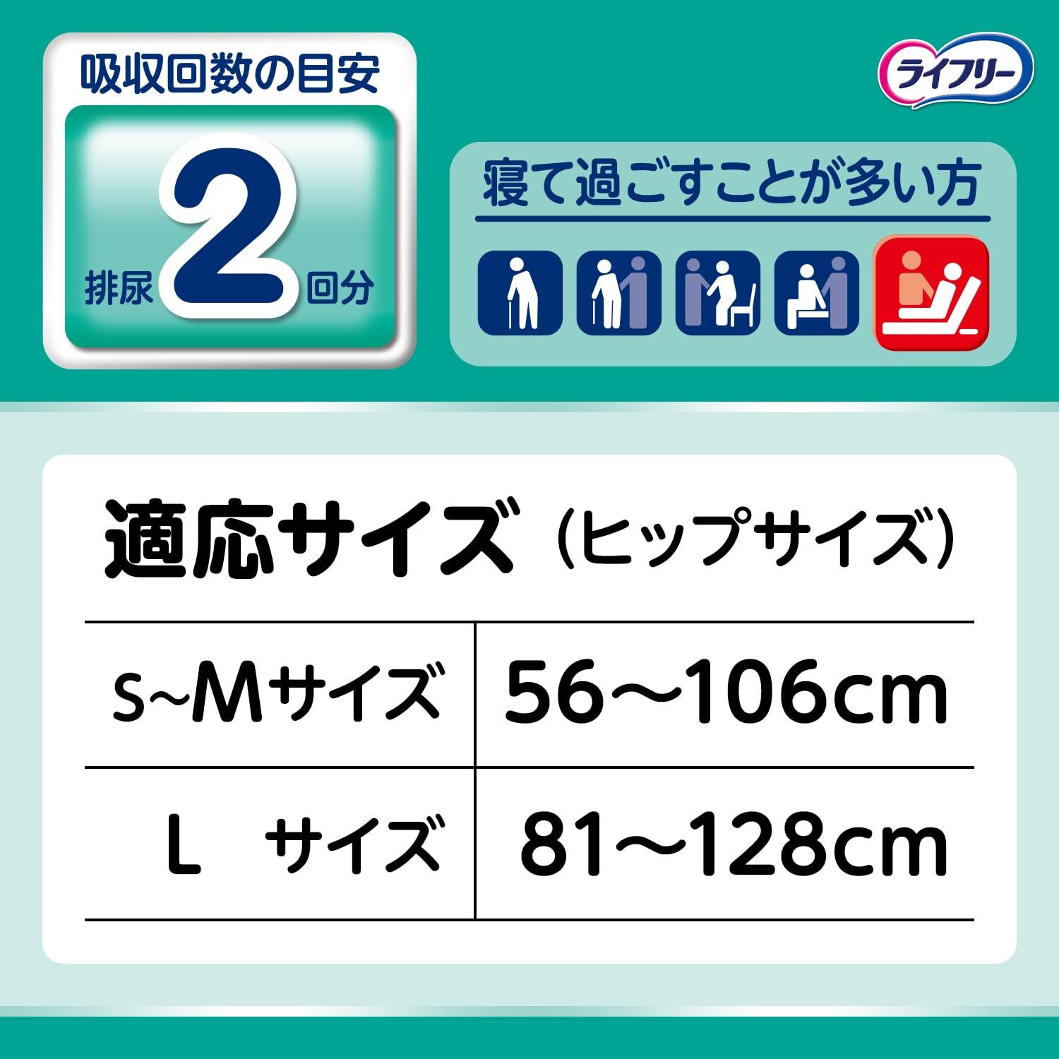 【まとめ買い】ライフリーのびーるフィットうす型軽快テープ止めＳＭ２２ 容量22枚×4点セット 大人用オムツ - MONOW 公式ショップ