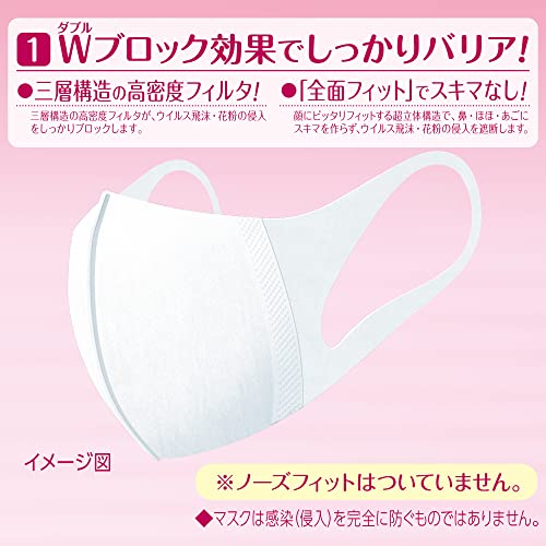 【まとめ買い】超立体マスク　スタンダード　小さめ　３０枚 容量30枚×18点セット ユニ・チャーム（ユニチャーム） マスク