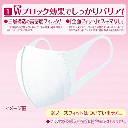 【まとめ買い】超立体マスク　スタンダード　小さめ　３０枚 容量30枚×18点セット ユニ・チャーム（ユニチャーム） マスク