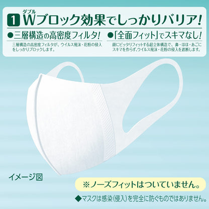 【まとめ買い】超立体マスクスタンダード大きめ３０枚 容量30枚×18点セット ユニ・チャーム（ユニチャーム） マスク