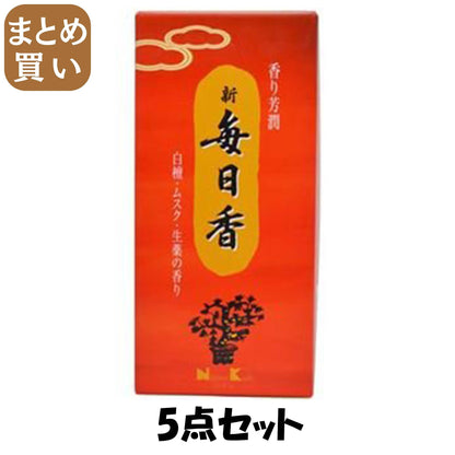 【まとめ買い】新毎日香徳用バラ　＃１５０５１ 5点セット 日本香堂 お線香