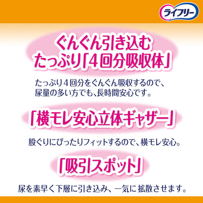 【まとめ買い】ユニ・チャーム（ユニチャーム）　ライフリー長時間あんしん尿とりパッド２４枚