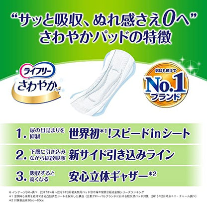 【まとめ買い】ライフリーさわやかパット多い時でも安心用２４枚入 容量24枚×8点セット ユニ・チャーム（ユニチャーム） 生理用品