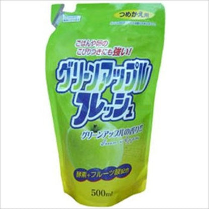 【まとめ買い】詰替用フルーツ酸配合フレッシュアップル 容量500ML×20点セット ロケット石鹸 食器用洗剤
