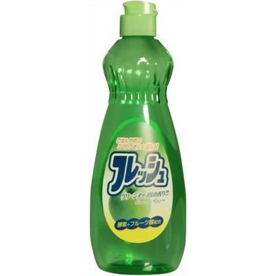 【まとめ買い】フルーツ酸配合フレッシュグリーンアップルの香り 容量600ML×20点セット ロケット石鹸 食器用洗剤