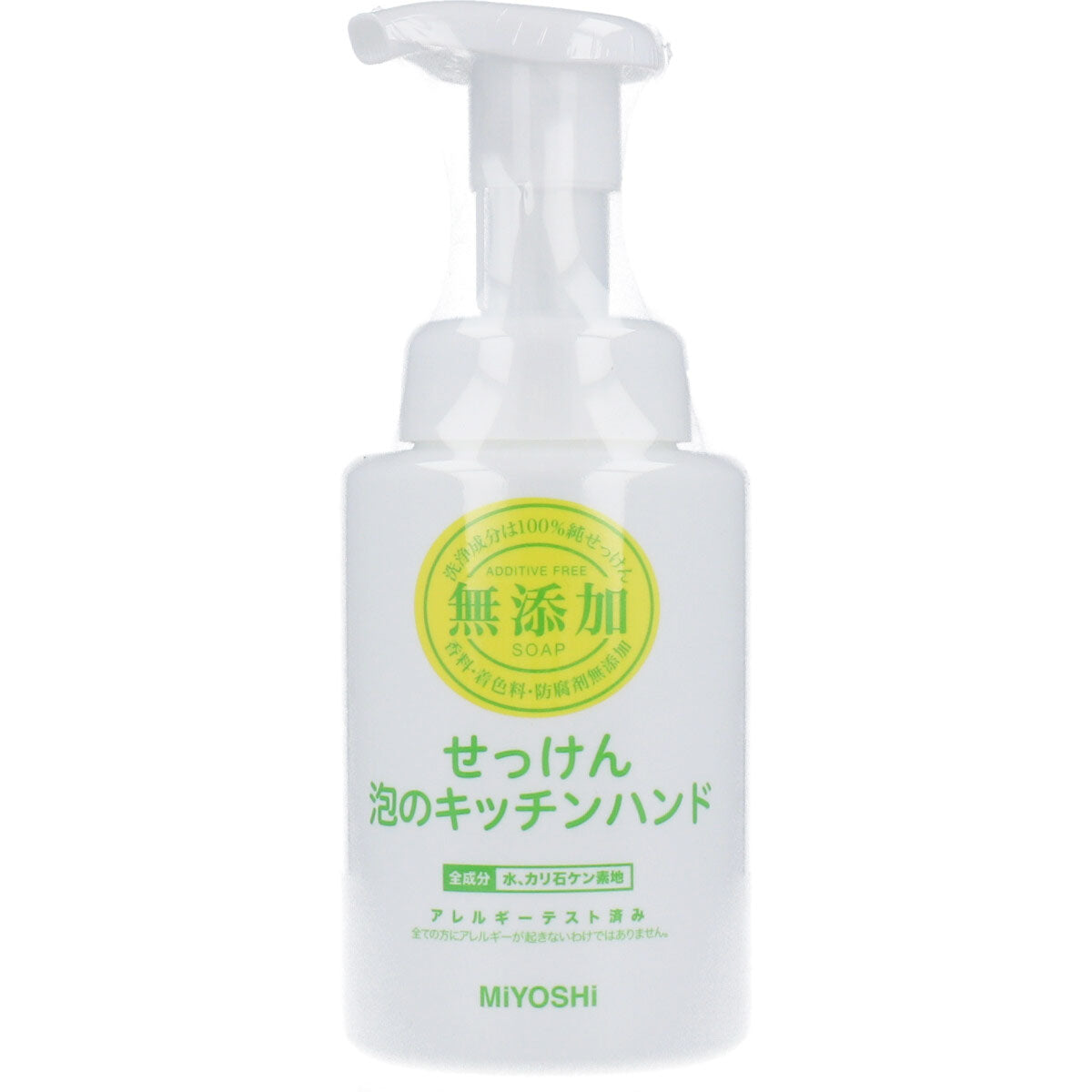 【まとめ買い】無添加せっけん泡のキッチンハンドポンプ 容量250ML×24点セット ミヨシ石鹸 ハンドソープ