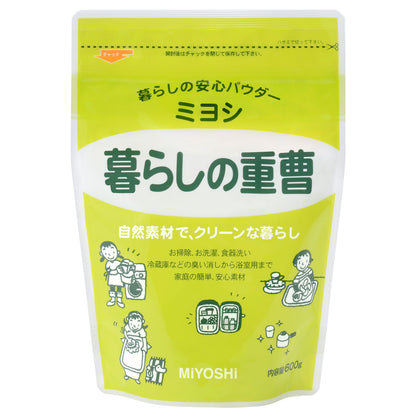 【まとめ買い】ミヨシ　暮らしの重曹 容量600G×16点セット ミヨシ石鹸 食器用洗剤・自然派