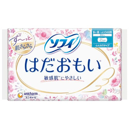 【まとめ買い】ソフィ　はだおもいふつうの日用羽なし　３２枚 容量32枚×18点セット ユニ・チャーム（ユニチャーム） 生理用品