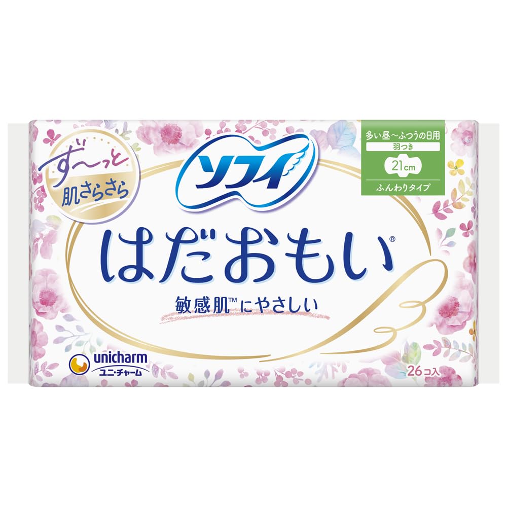 【まとめ買い】ソフィ　はだおもいふつうの日用羽つき　２６枚 容量26枚×18点セット ユニ・チャーム（ユニチャーム） 生理用品