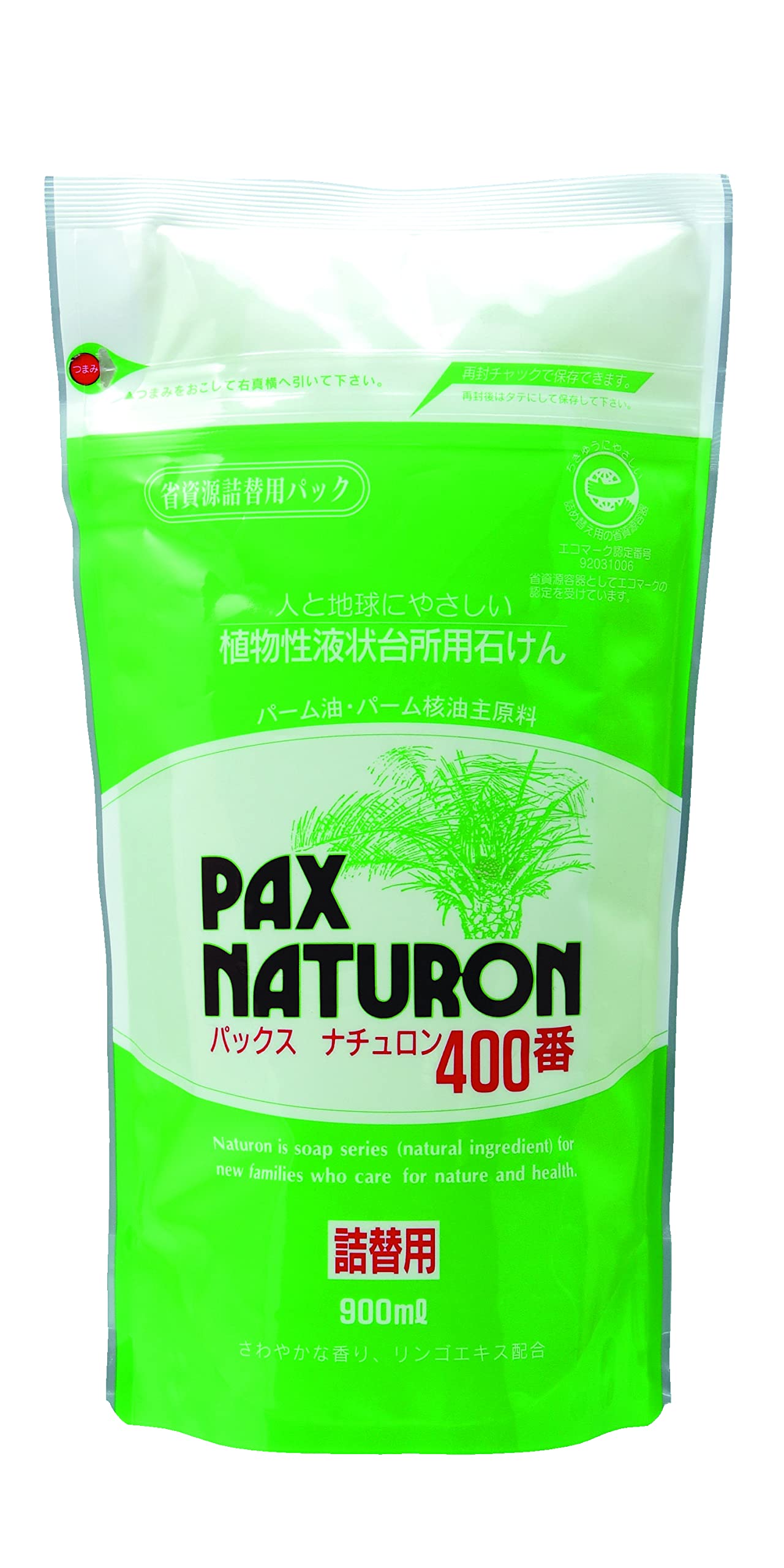 【まとめ買い】パックスナチュロン４００番　詰替用９００ＭＬ 容量900ML×10点セット 太陽油脂 食器用洗剤・自然派