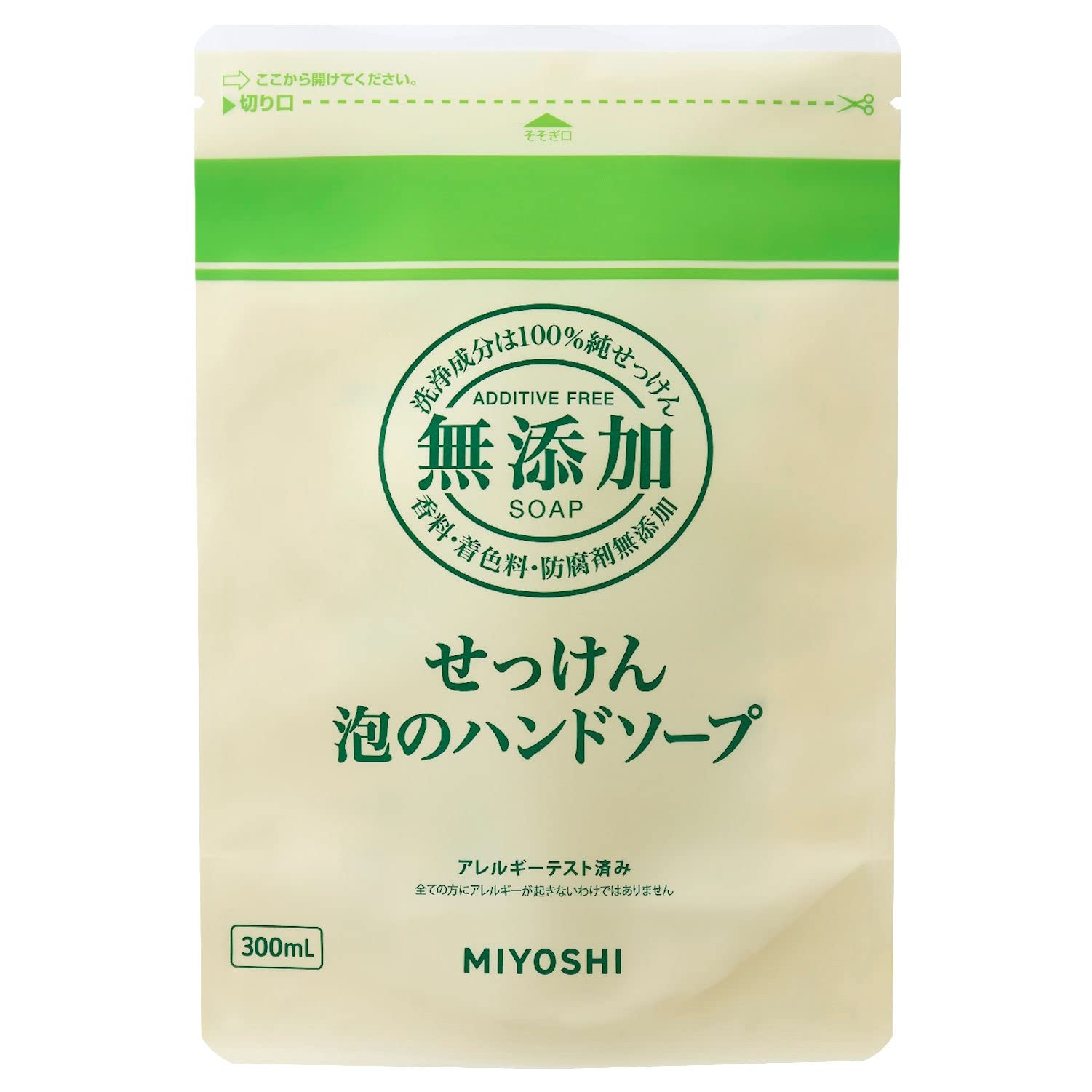 【まとめ買い】ミヨシ　無添加泡のハンドソープ詰替え 容量300ML×24点セット ミヨシ石鹸 ハンドソープ