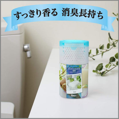 【まとめ買い】消臭力トイレ用　アクアソープ 容量400ML×18点セット エステー 芳香剤・トイレ用
