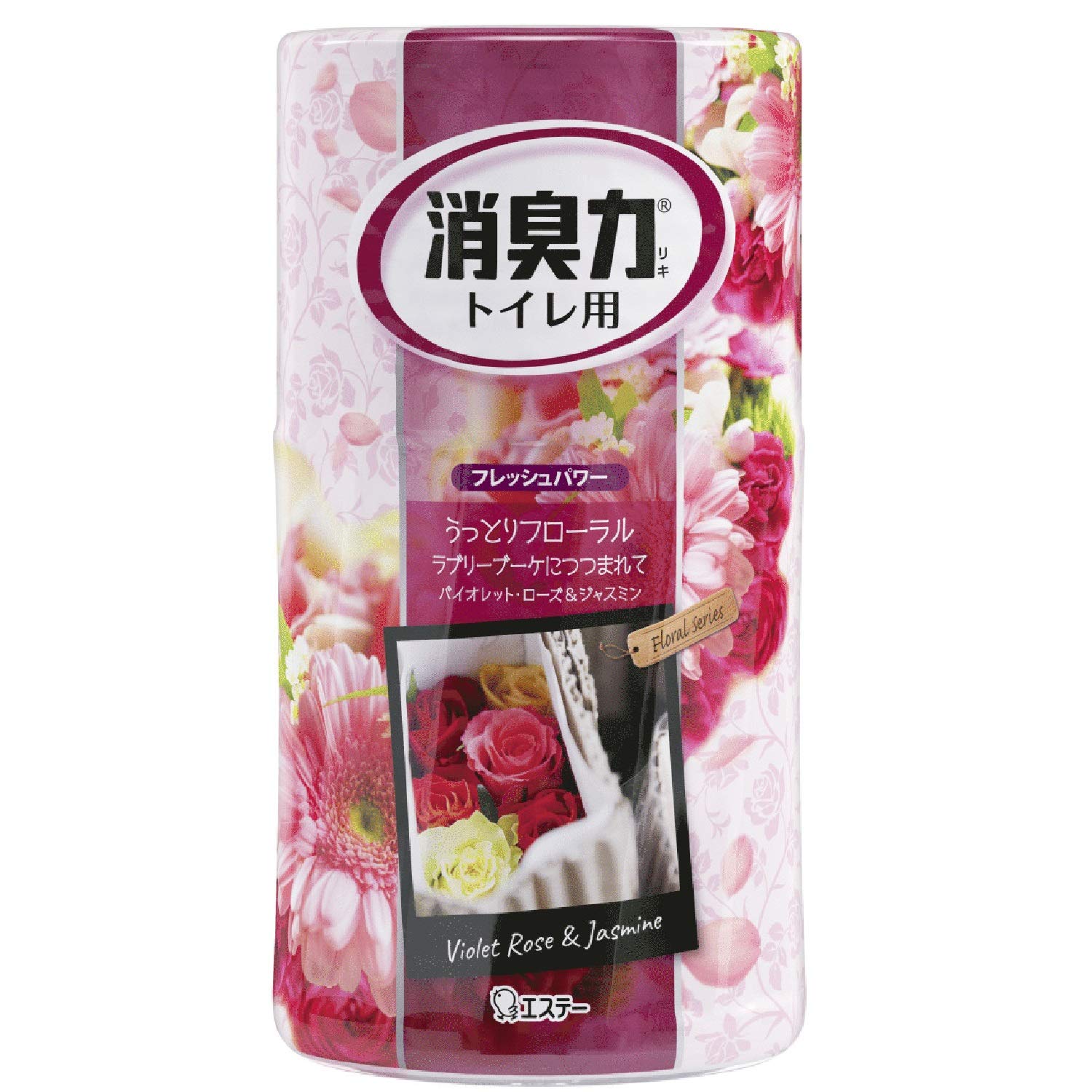 【まとめ買い】消臭力トイレ用　ラブリーブーケ 容量400ML×18点セット エステー 芳香剤・トイレ用