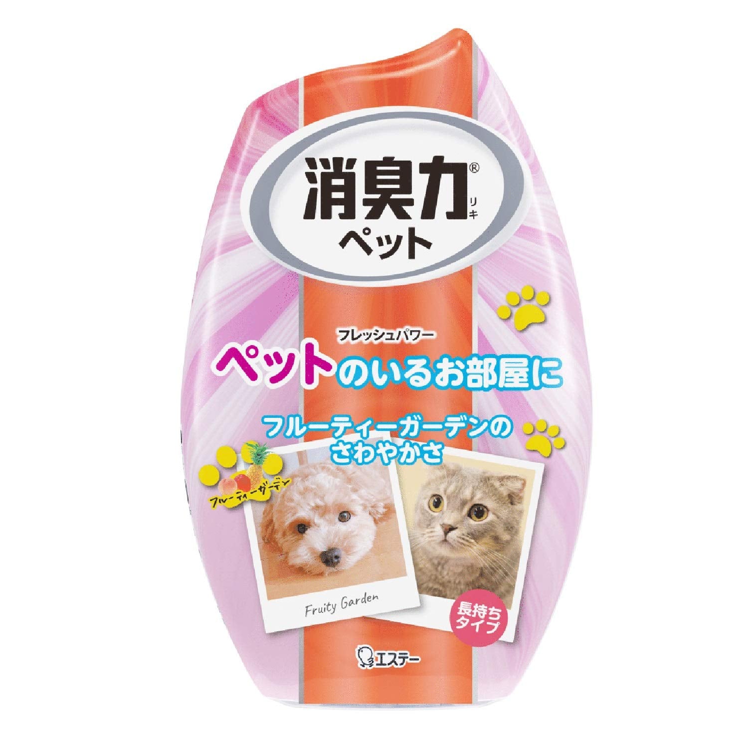 【まとめ買い】玄関・リビング用消臭力　ペット用フルーティーガーデン 容量400ML×18点セット エステー 芳香剤・部屋用