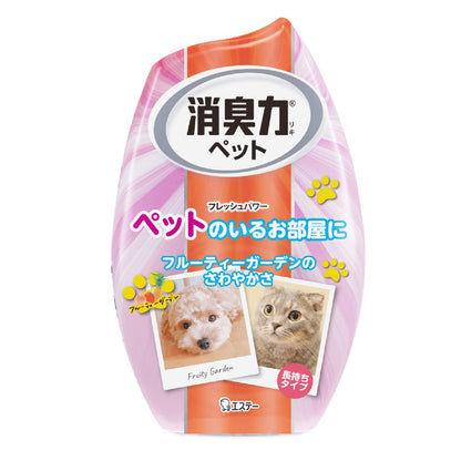 【まとめ買い】玄関・リビング用消臭力　ペット用フルーティーガーデン 容量400ML×18点セット エステー 芳香剤・部屋用
