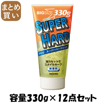 【まとめ買い】アピロ　スーパーハードジェル 容量330G×12点セット 柳屋本店 スタイリング