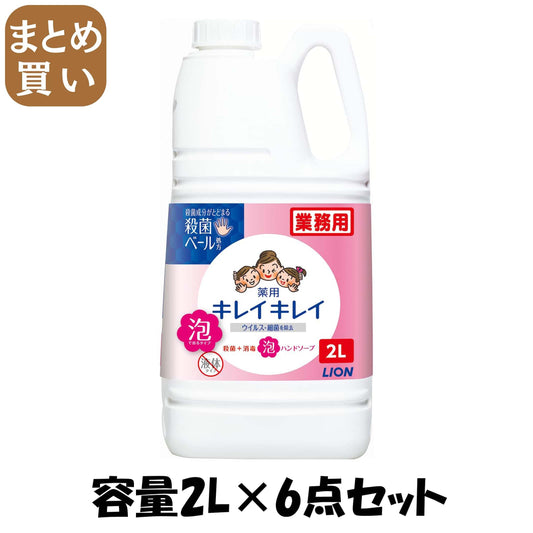 【まとめ買い】キレイキレイ泡ハンドソープ　２Ｌ 容量2L×6点セット ライオンハイジーン ハンドソープ