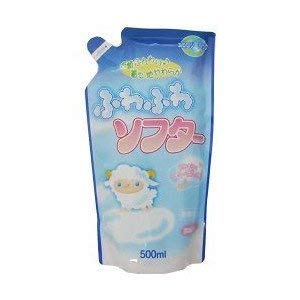 【まとめ買い】濃縮ふわふわソフターエコパック 容量500ML×20点セット ロケット石鹸 柔軟剤