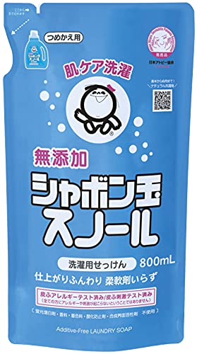 【まとめ買い】シャボン玉スノールつめかえ用 容量800ML×12点セット シャボン玉販売 衣料用洗剤・自然派