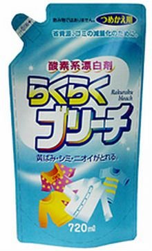 【まとめ買い】詰替用　らくらくブリーチ 容量720ML×15点セット ロケット石鹸 漂白剤