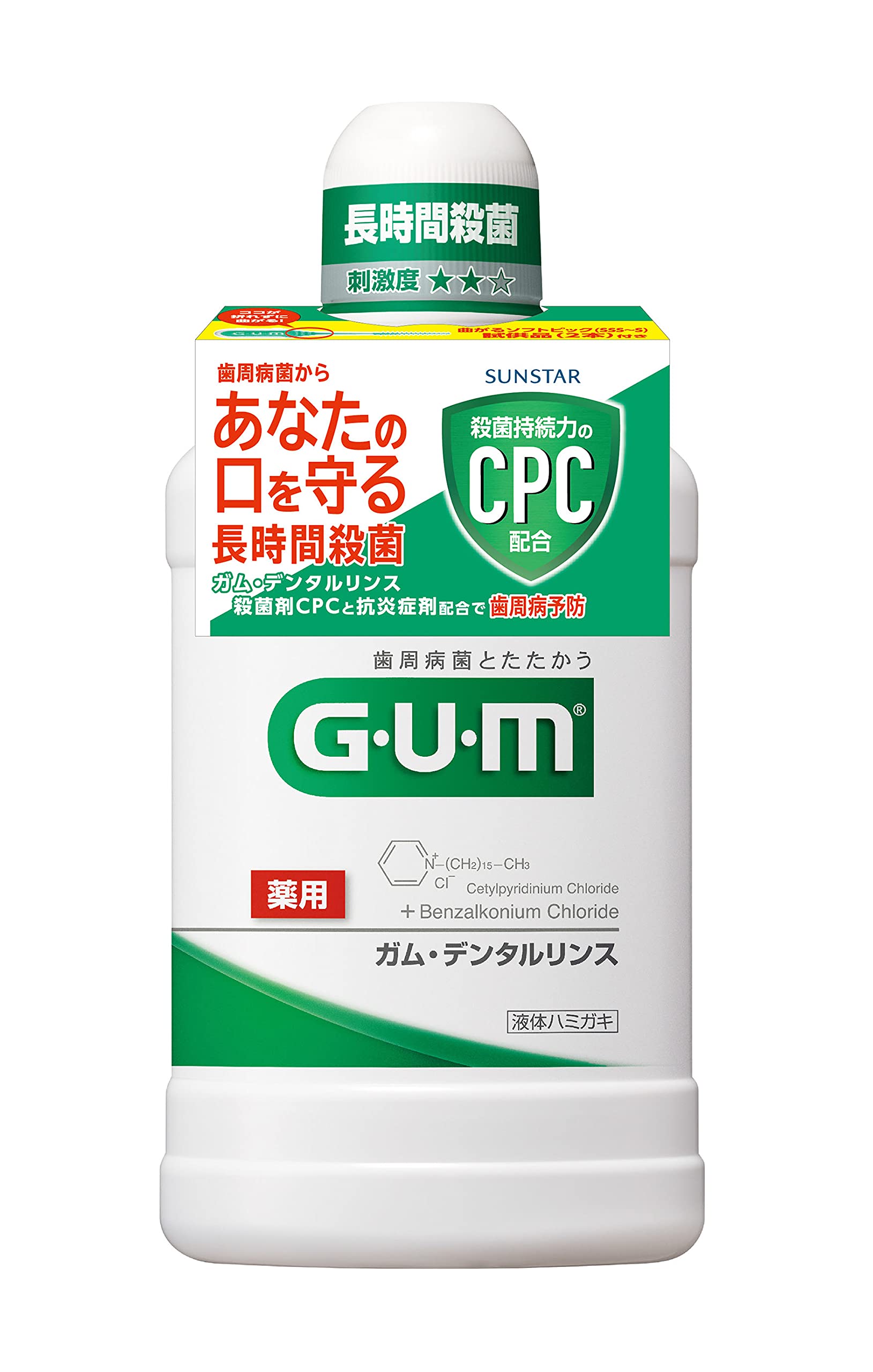 【まとめ買い】サンスター　ＧＵＭデンタルリンスレギュラー５００ＭＬ　 容量500ML×12点セット