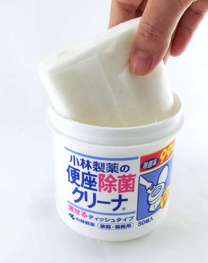【まとめ買い】便座除菌クリーナ　家庭業務用　つめ替用 容量50枚×24点セット 小林製薬 衛生用品