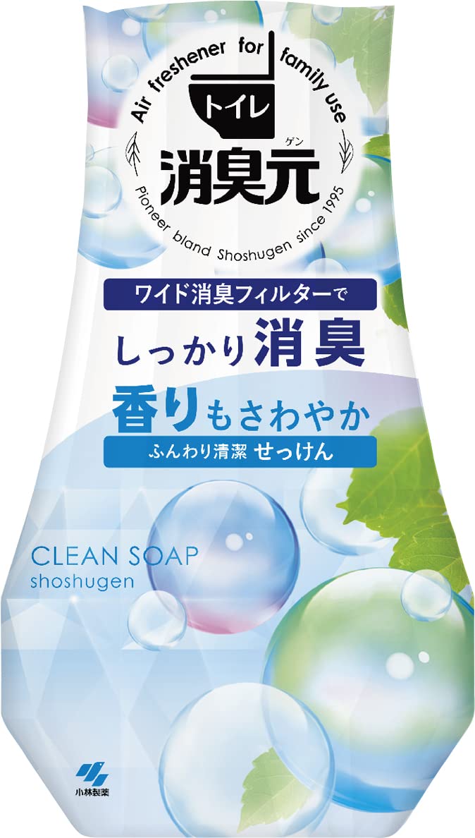 【まとめ買い】トイレの消臭元　ふんわり清潔せっけん 容量400ML×16点セット 小林製薬 芳香剤・トイレ用
