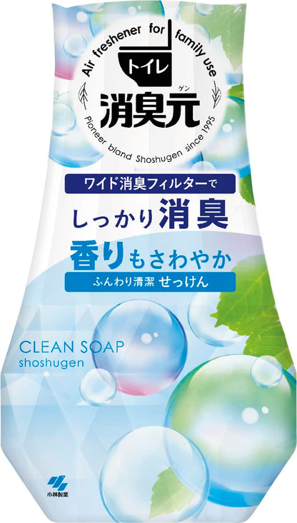 【まとめ買い】トイレの消臭元　ふんわり清潔せっけん 容量400ML×16点セット 小林製薬 芳香剤・トイレ用