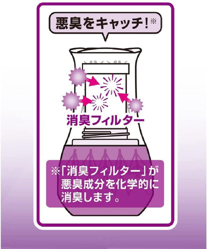 【まとめ買い】トイレの消臭元　もぎたて白桃 容量400ML×16点セット 小林製薬 芳香剤・トイレ用