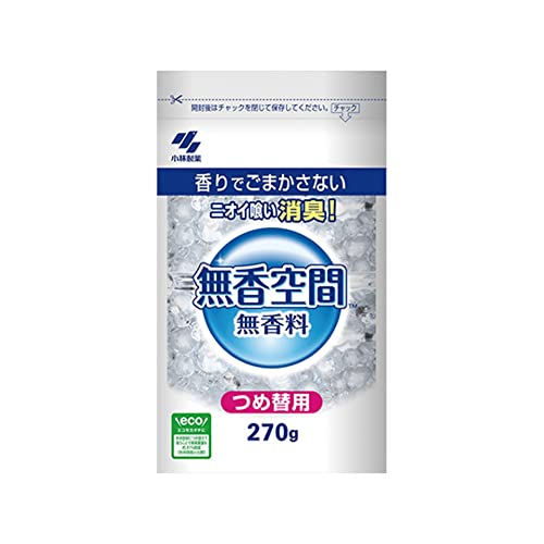 【まとめ買い】無香空間　つめ替用 容量270G×24点セット 小林製薬 芳香剤・部屋用