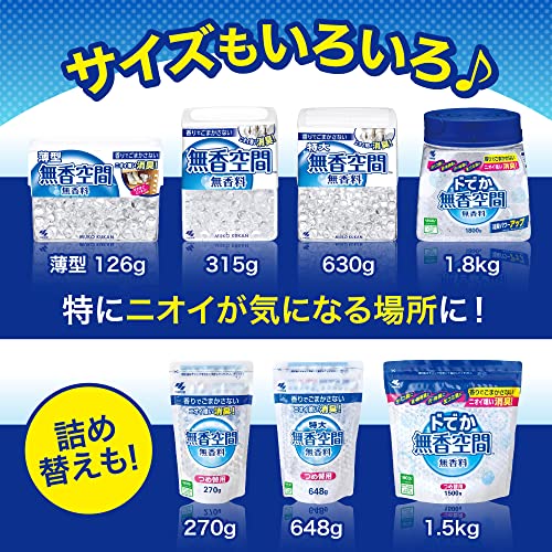 【まとめ買い】無香空間　つめ替用 容量270G×24点セット 小林製薬 芳香剤・部屋用