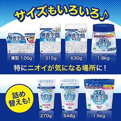 【まとめ買い】無香空間　つめ替用 容量270G×24点セット 小林製薬 芳香剤・部屋用