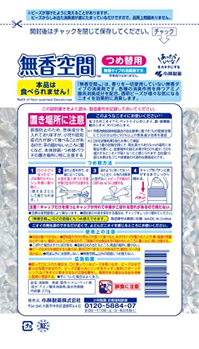 【まとめ買い】無香空間　つめ替用 容量270G×24点セット 小林製薬 芳香剤・部屋用