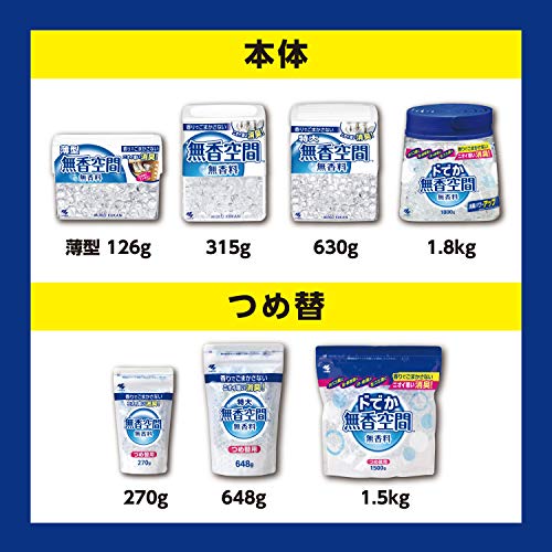 【まとめ買い】無香空間　特大　つめ替用 容量648G×12点セット 小林製薬 芳香剤・部屋用