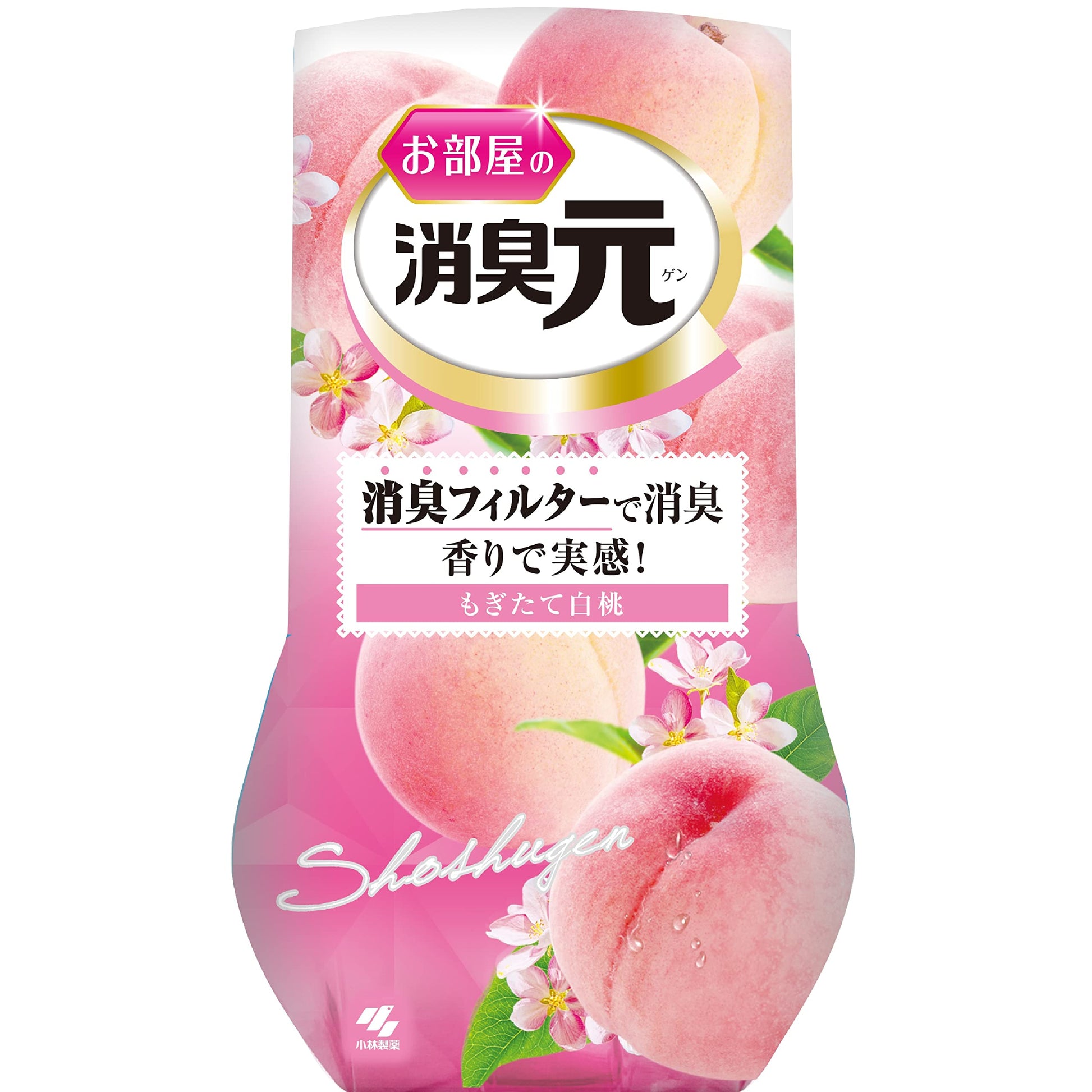 【まとめ買い】お部屋の消臭元　もぎたて白桃 容量400ML×16点セット 小林製薬 芳香剤・部屋用