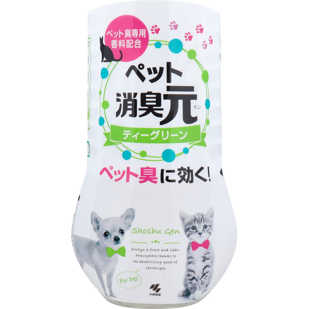 【まとめ買い】消臭元ペット用　ティーグリーン 容量400ML×16点セット 小林製薬 芳香剤・部屋用