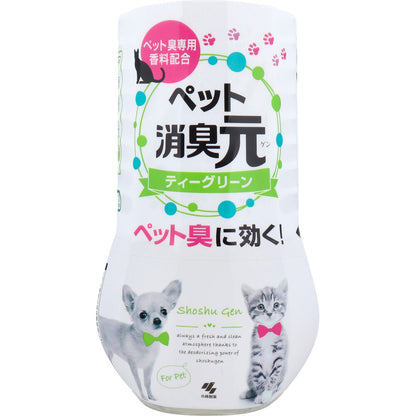 【まとめ買い】消臭元ペット用　ティーグリーン 容量400ML×16点セット 小林製薬 芳香剤・部屋用