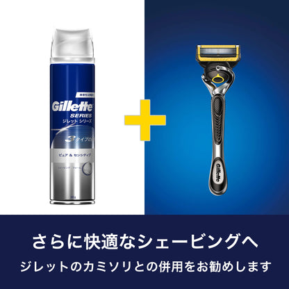 【まとめ買い】ジレット　シェービングフォーム　ピュア＆センシティブ 容量245G×24点セット ジレット シェービング