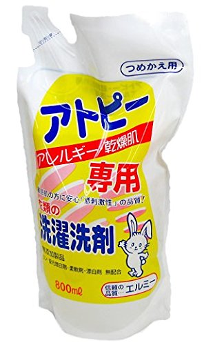 【まとめ買い】エルミーアトピー衣類洗剤詰替用８００ＭＬ 容量800ML×15点セット コーセー 衣料用洗剤・自然派