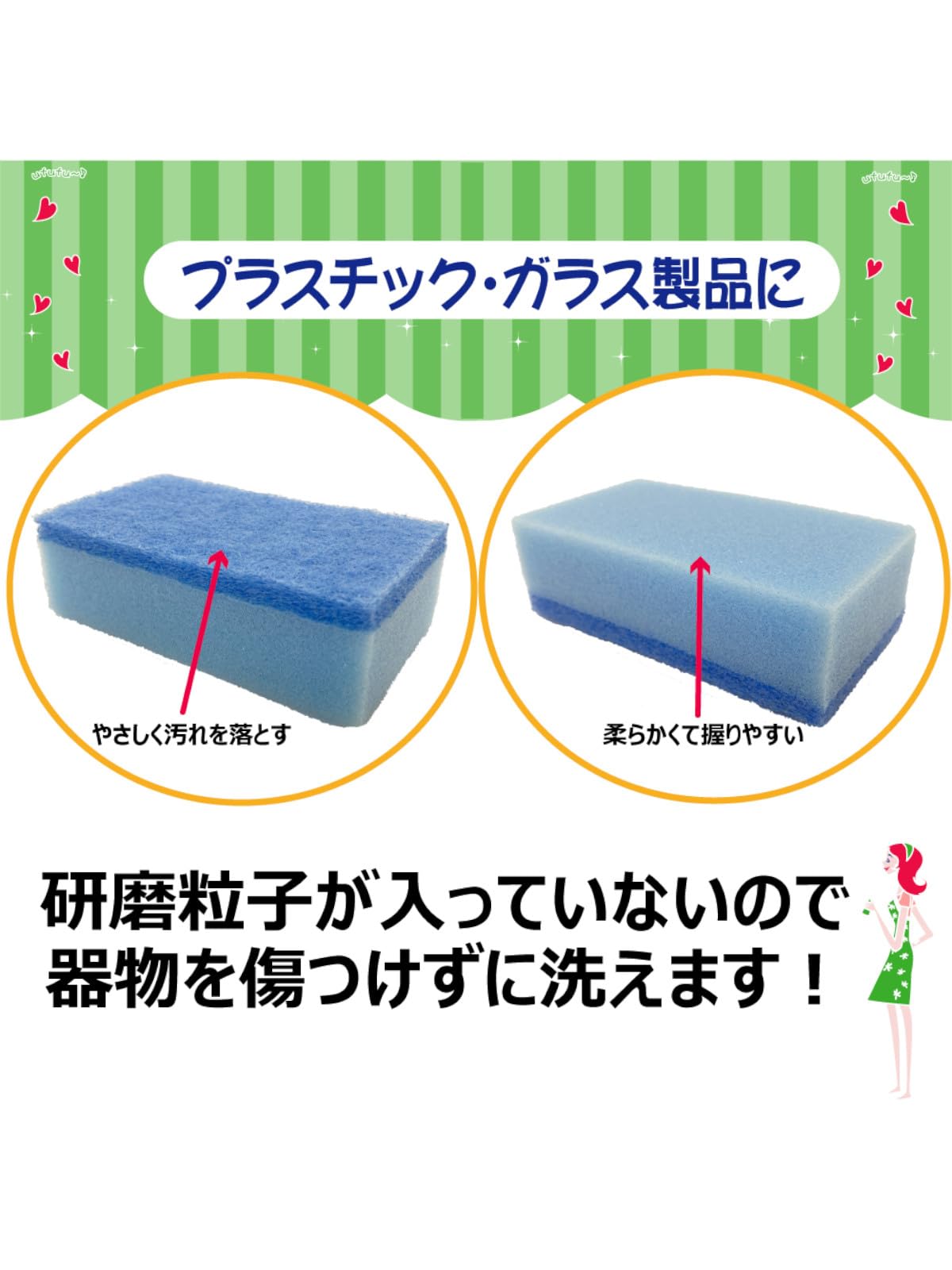 【まとめ買い】Ｈホーム　キッチンスポンジ５Ｐ 容量1ｺ×10点セット キクロン たわし・ふきん
