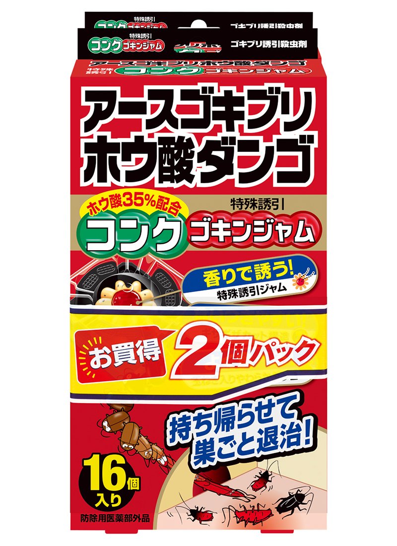 【まとめ買い】アースゴキブリホウ酸ダンゴ コンクゴキンジャム 容量16個×6点セット アース製薬 殺虫剤・ゴキブリ